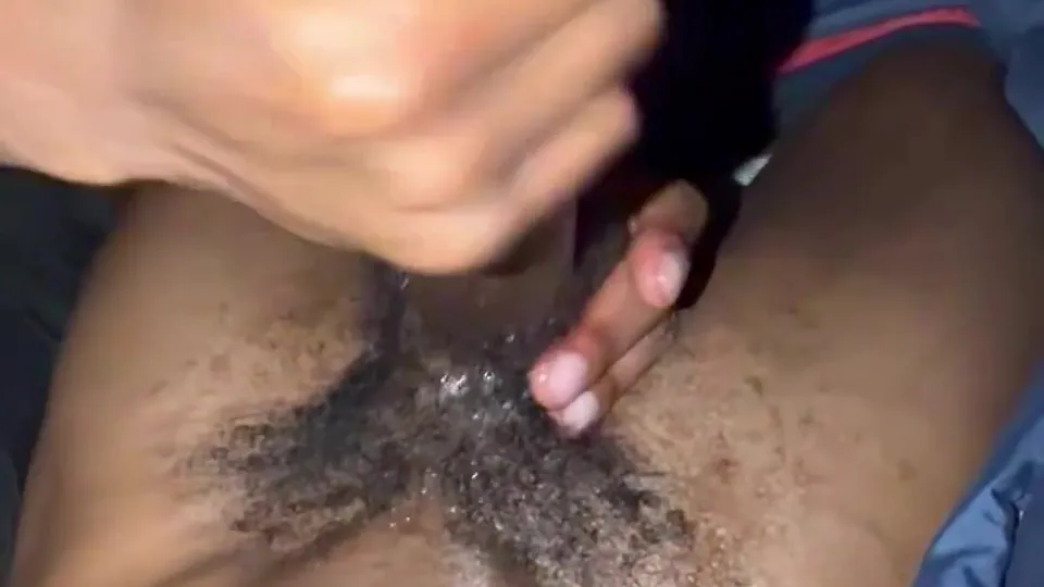 Stroking his buddy