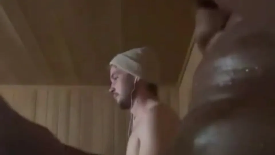 Stroking in gym locker room,showers and sauna - ThisVid.com