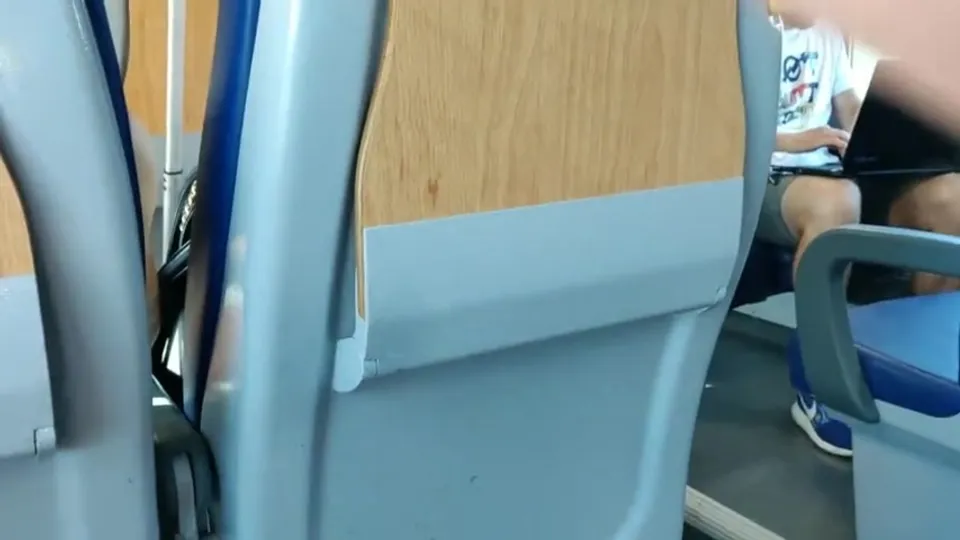 Stroking to a Gorgeous Guy on the Train - ThisVid.com