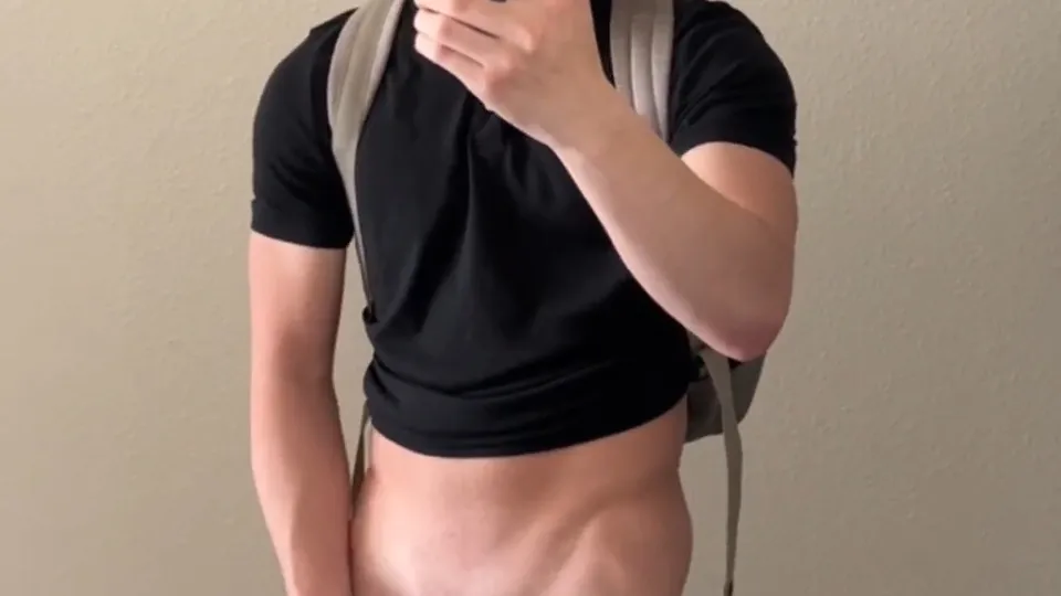 Student empties his balls before going to school - ThisVid.com