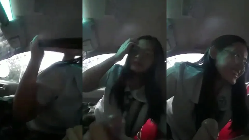 Student Girl Blows Cock in Car 