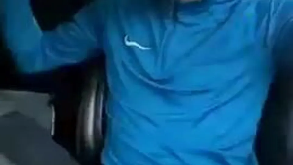 Sucking his fat cock in the car - no cum