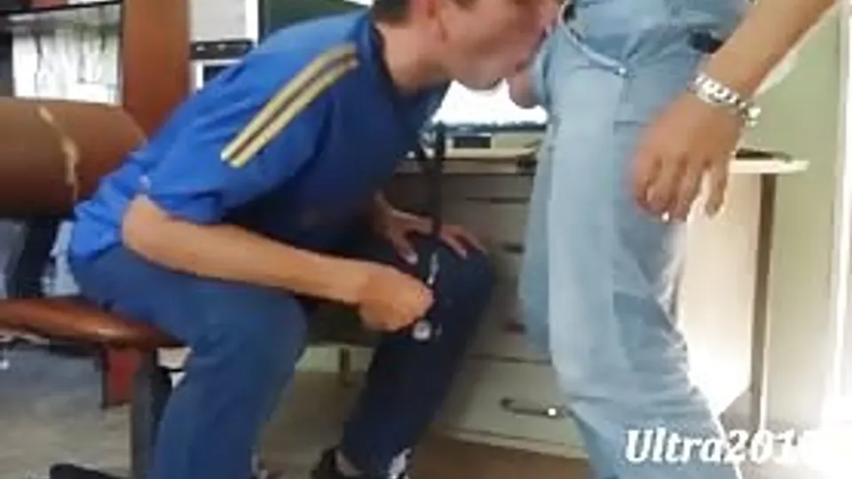 Sucking my coworker on my breakfast