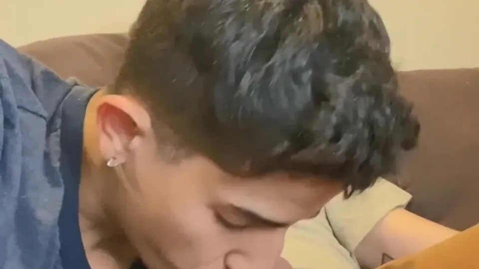 Sucking that good straight Big White Cock