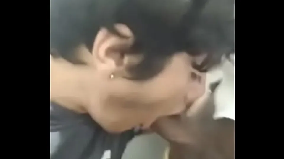 sucking the hot one in the bathroom