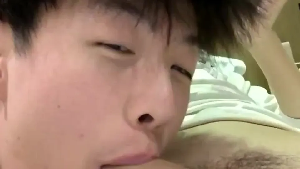 Super cute Korean twink is dared to get his straight roommate hard with his mouth