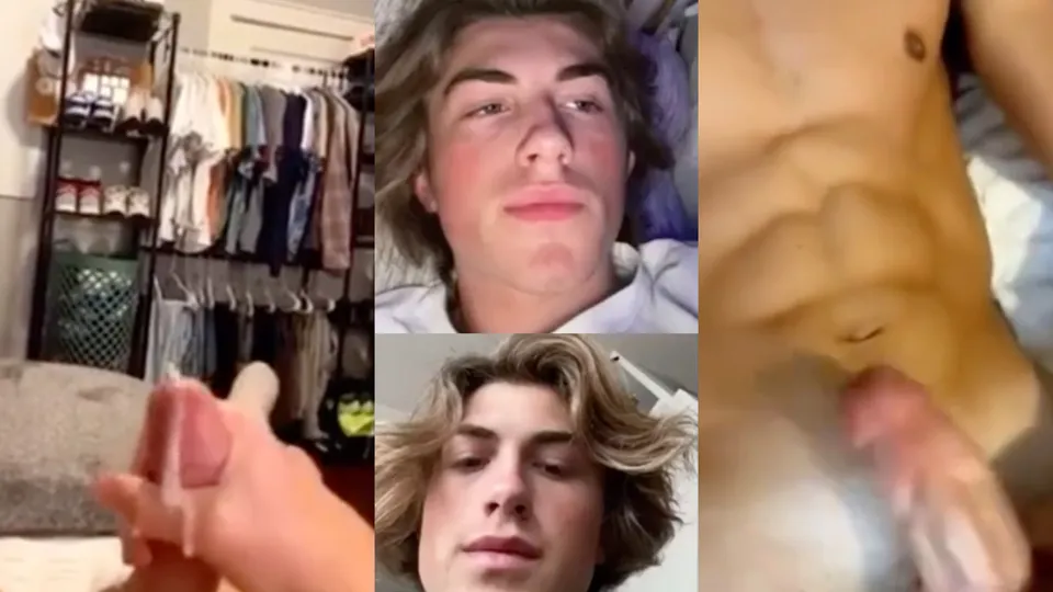 Surfer jock stroking his cock & cumming - ThisVid.com