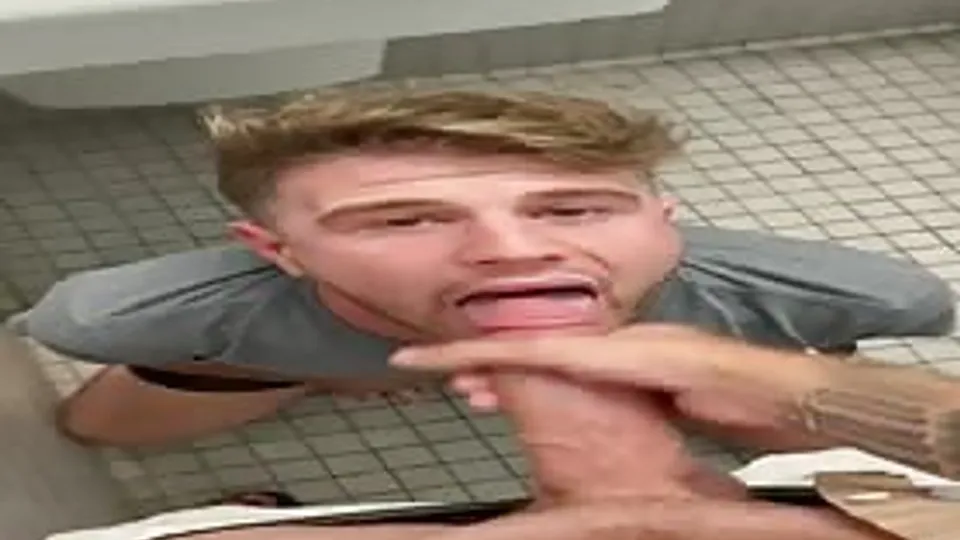 Public Bathroom Cum Swallowing