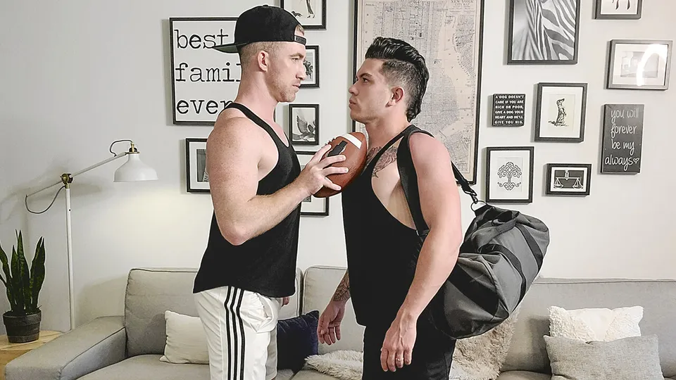 Sweaty Footballer's Shower Encounter