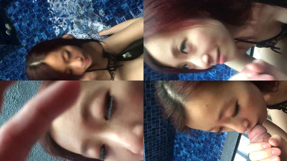Taipei model private pool blowjob 