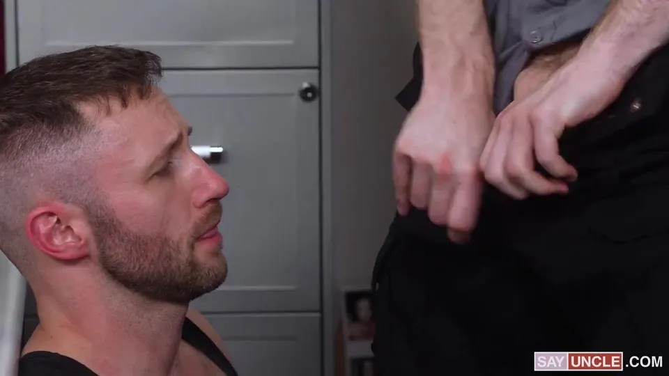 Take a peek at the men's locker room and you'll get a cock in your ass