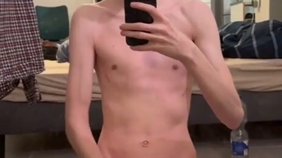 Tall Lanky Twink Jerks Off