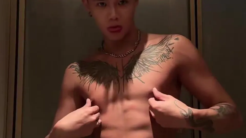 Tatted Asian Hard Dick Asian Piss