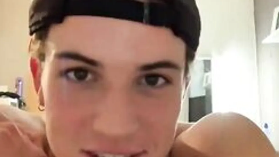 Tatted Twink Jerks Off-Cums 201