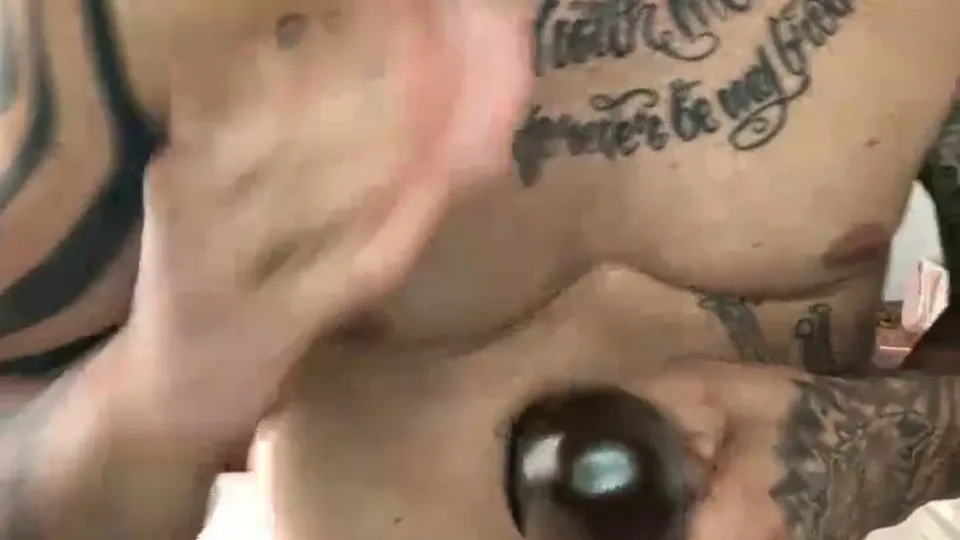 tattooed daddy gaping his hole  — PornOne ex vPorn