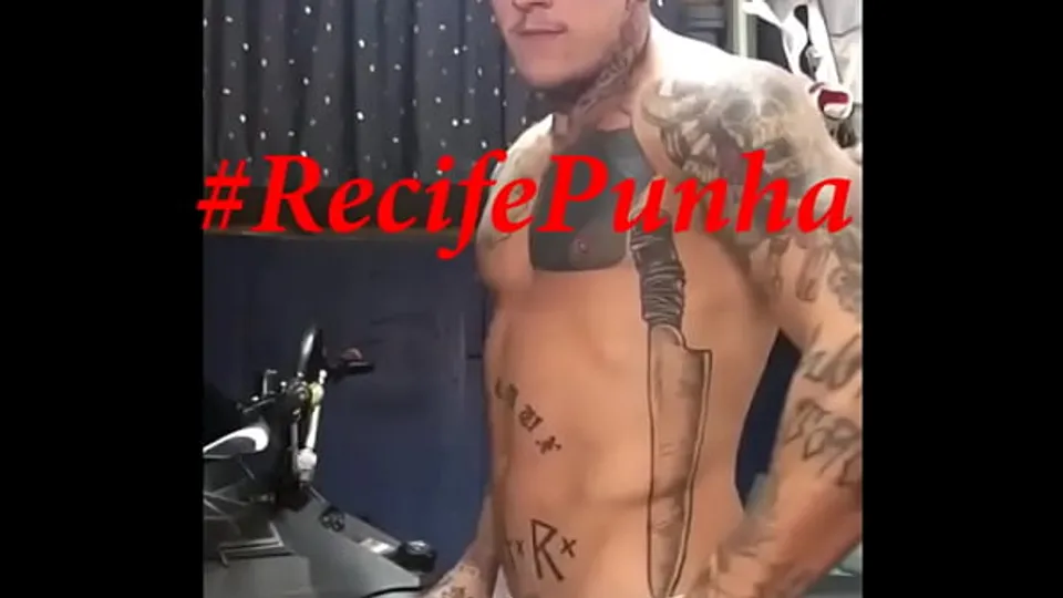 Tattooed Gifted Showing His Stick