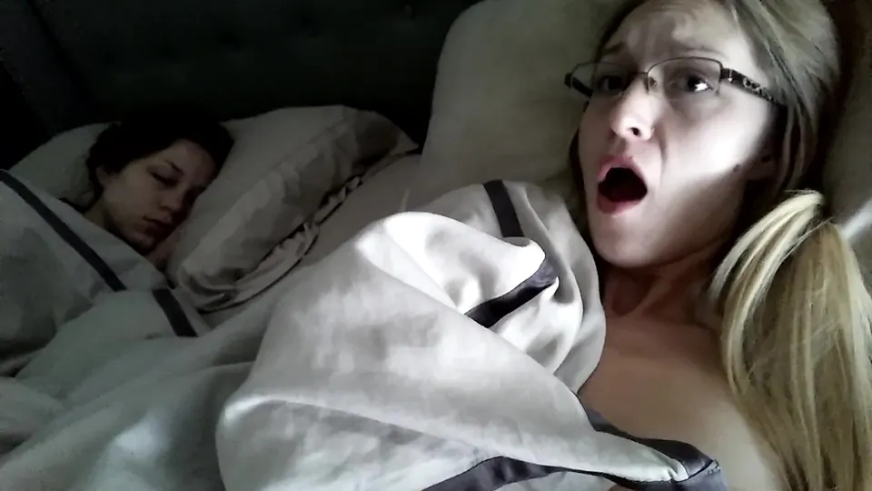 Ginger Banks' Steamy Solo Session Next to Sleeping Sister