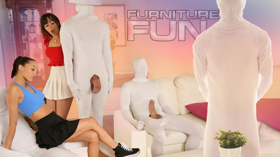 Team Skeet Classics - Whitney WrightJack VegasAlexis TaeDan DamageJoshua Rivers - This Furniture Can Fuck?! Two Freeuse Girls Go for a Ride 
