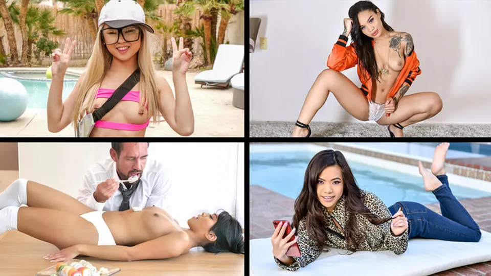 Team Skeet Selects - Vina SkyHoney GoldEmber SnowJasmine GreyLulu ChuKimmy KimElle Lee - Li*** Asian Cuties Compilation 