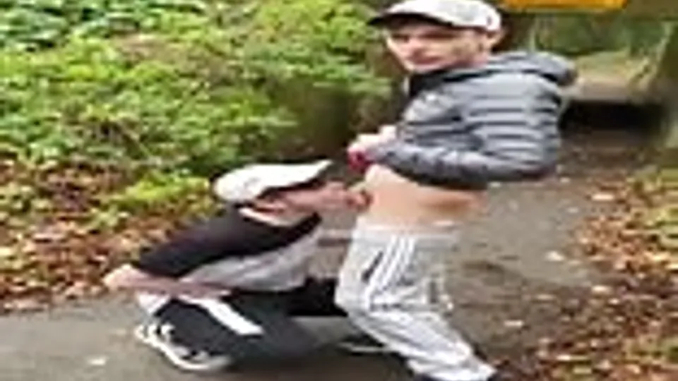 Teen Boys Porn Blowjob & Deep Throating in Public