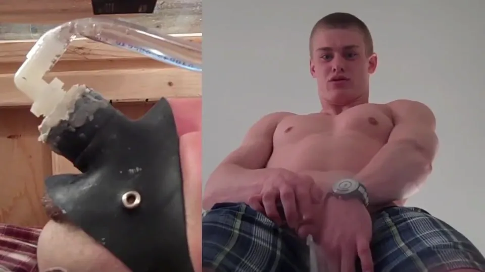 Teen jock & his piss pig - ThisVid.com