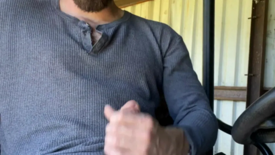 Texas farmer stroking his cock - ThisVid.com