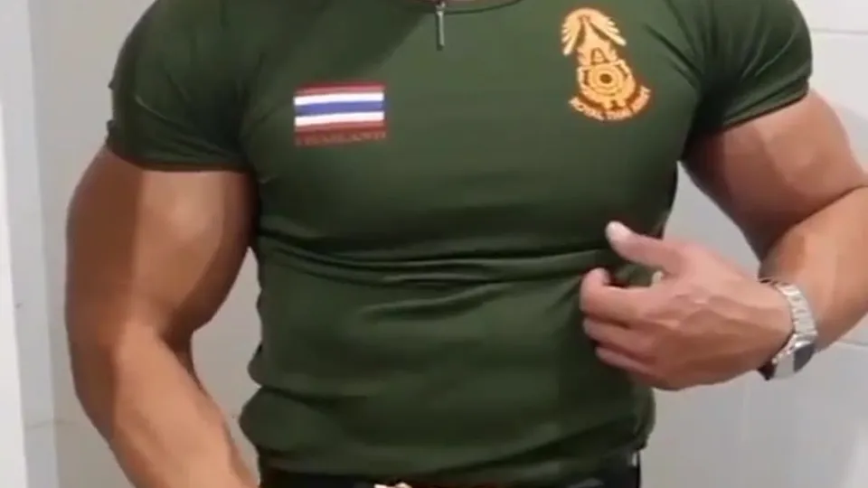 Thai military jerk off - ThisVid.com