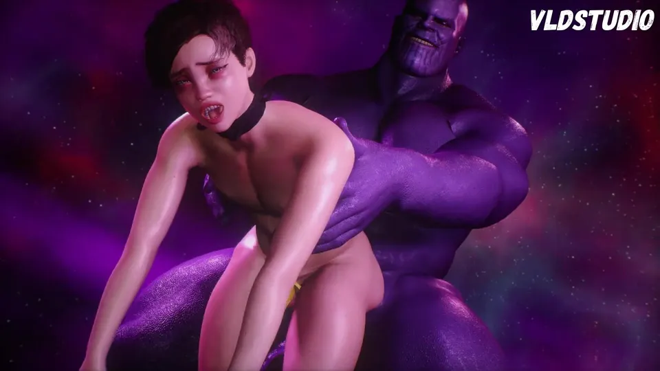 Thanos Plumbs Sissy Spiderman's Bootie Rock-hard