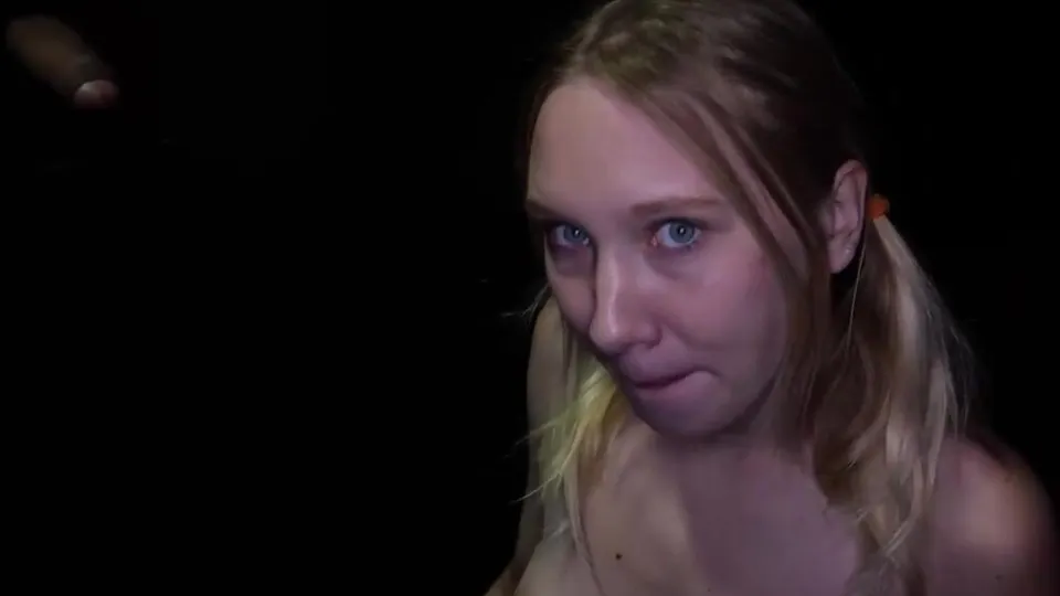 Blonde in Red Bikini Swallows and Gets Facial