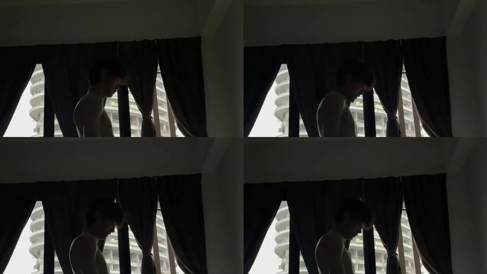 The last moments of being fucked from behind by her younger brother 