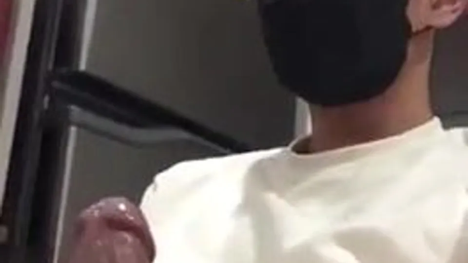 Masked Office Masturbation