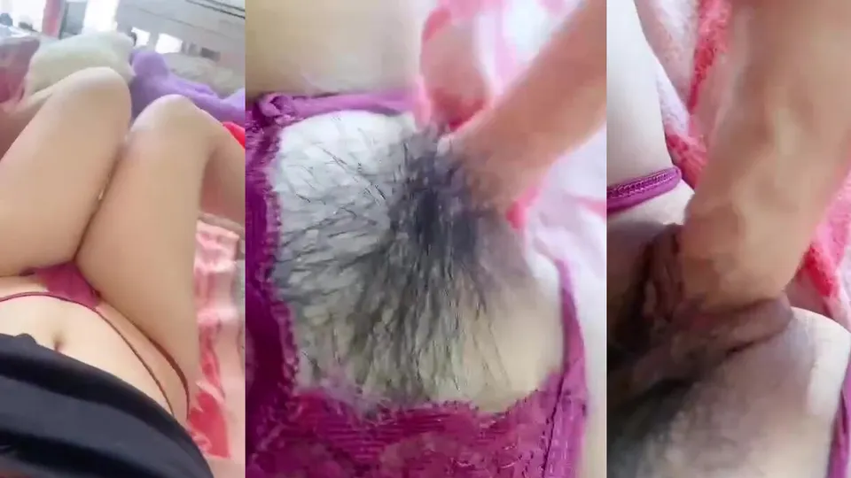 The red panties are very wet 