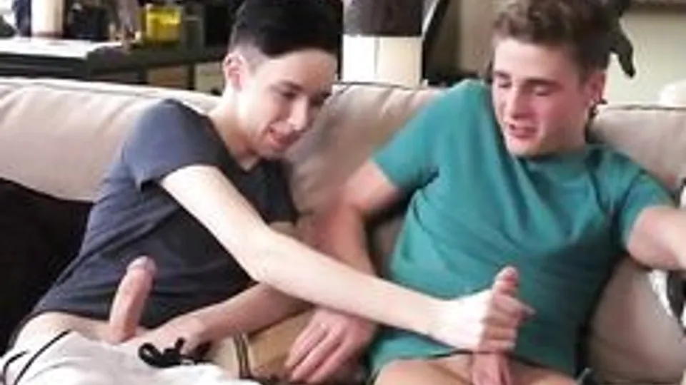 Twink Masturbation in House