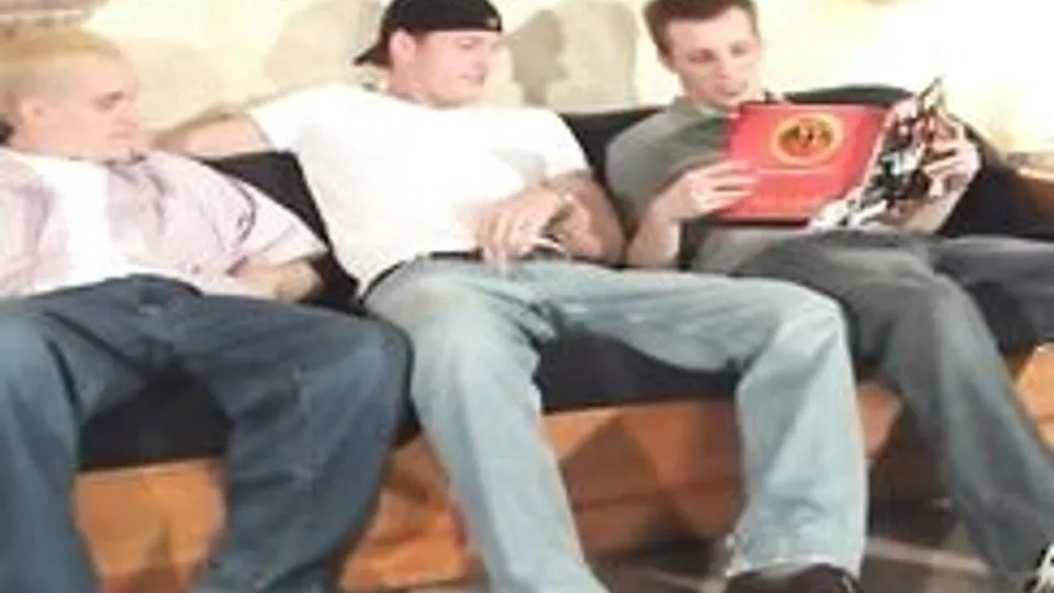 Three Gays Fuck On A Couch Gay Porn Videos