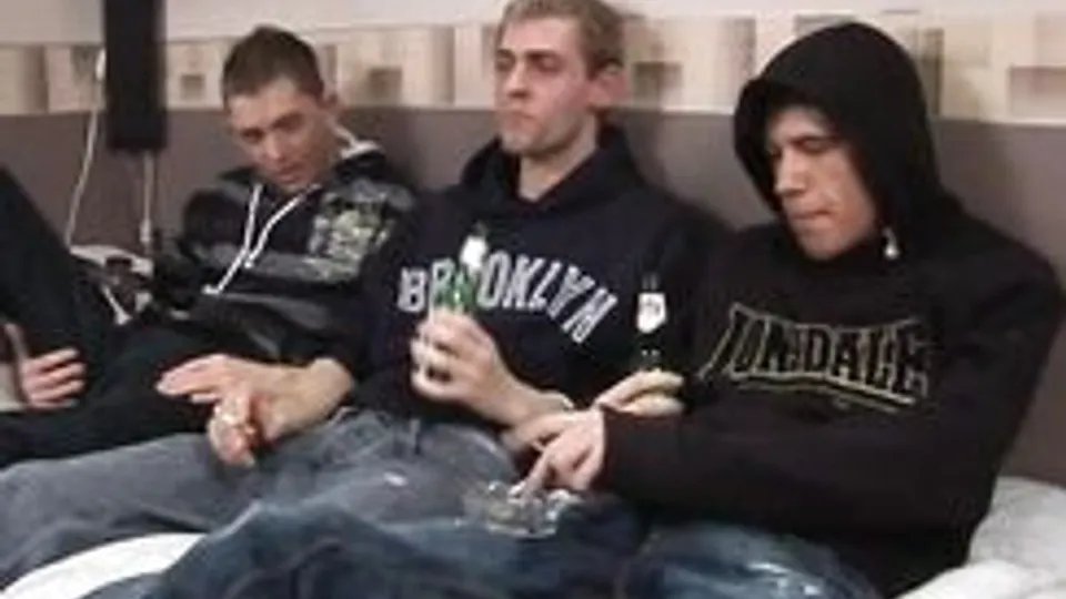 Three Mates After a Few Beers