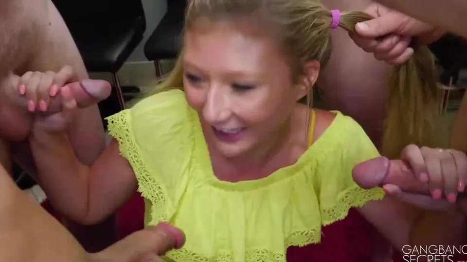 Throat! Can you handle a blowbang, April?!