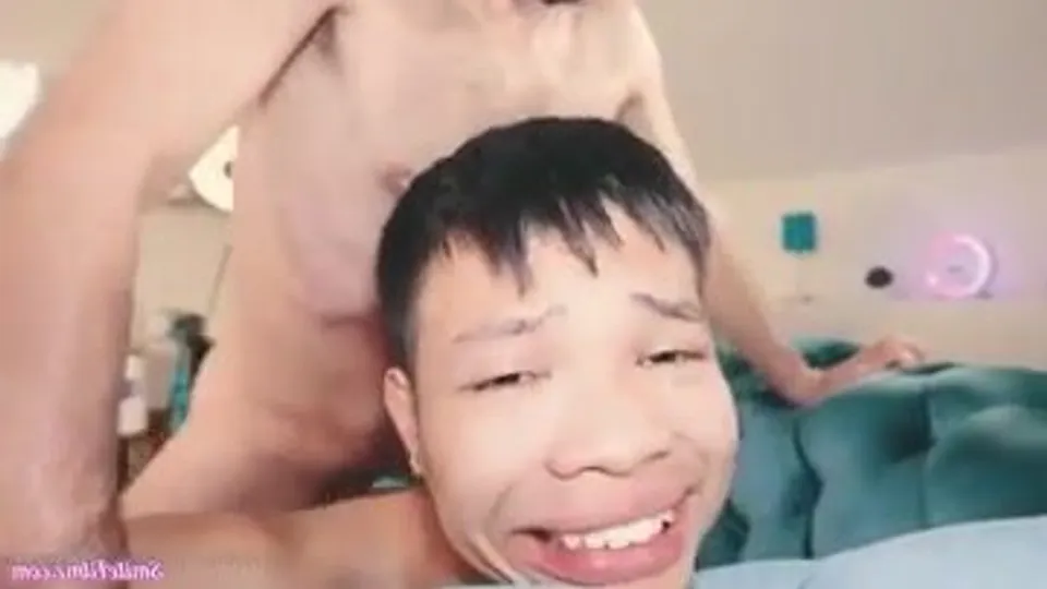 Tiny asian boy fucked by white masked hung cock - ThisVid.com