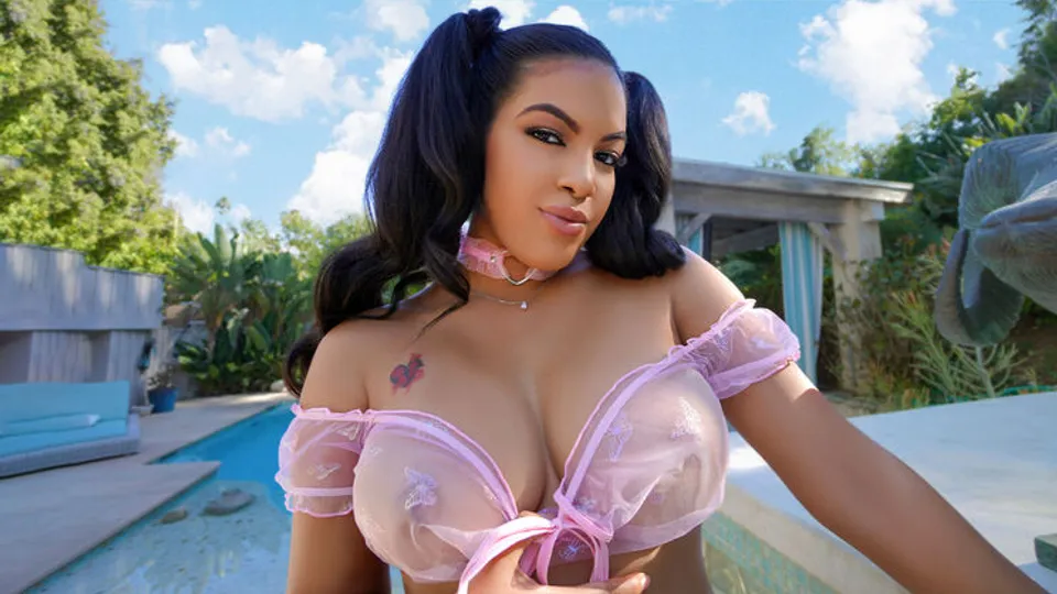 Titty Attack - Maya FarrellElias Cash - Staring at My Huge Tits? 