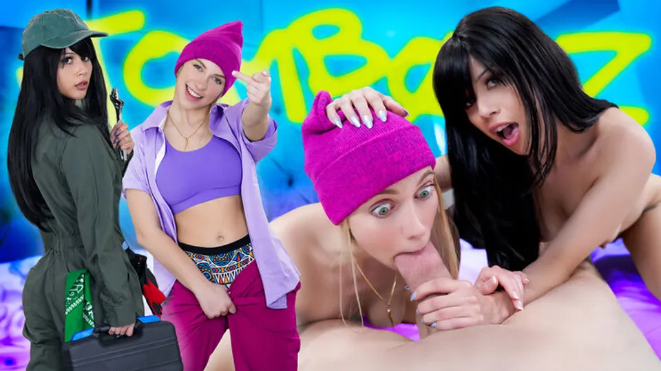 Tomboyz - Khloe KapriPenelope ReedEthan Seeks - u201cStepmomu2019s Nipple Clamps?!u201d Tomboyu2019s Unexpected Threesome 