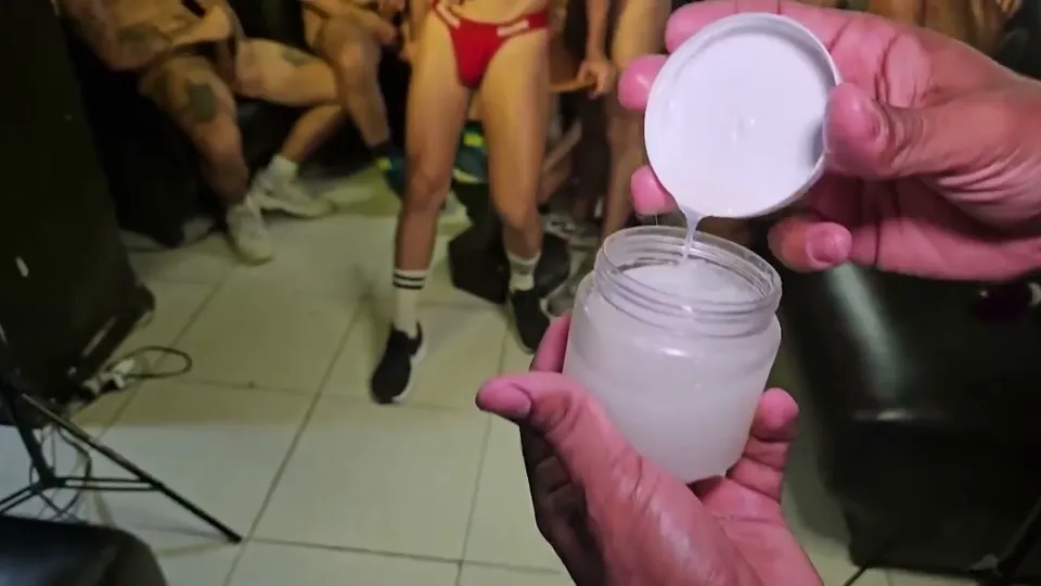 Tommy's Cum-Lubed 9-Man Gangbang