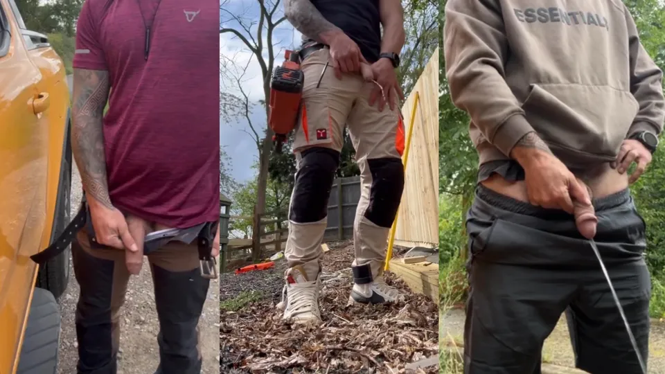 Tradie pissing - video 2 - ThisVid.com