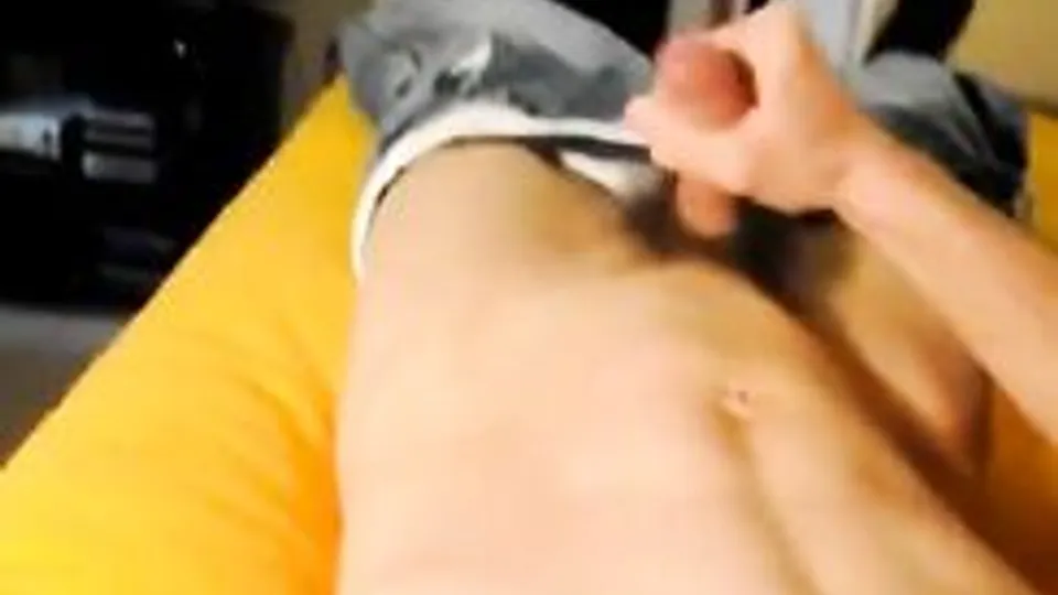 twink gets hand job from friend cum