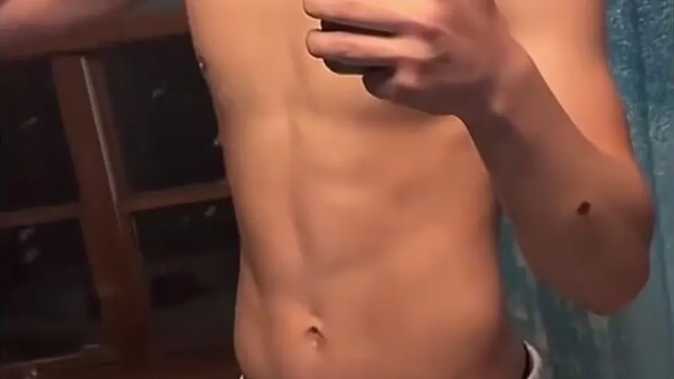 Twink Jerks Off and Cums