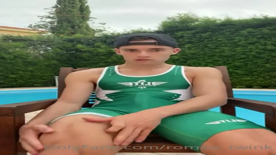 Twink poolside sporty