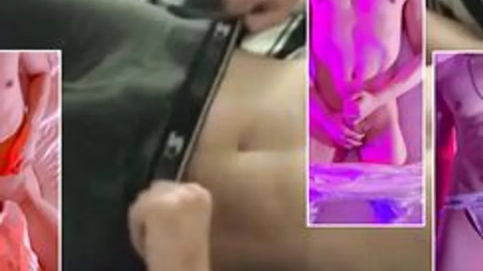 Twink pulls out his big horny cock and plays with it until he cums boys porn