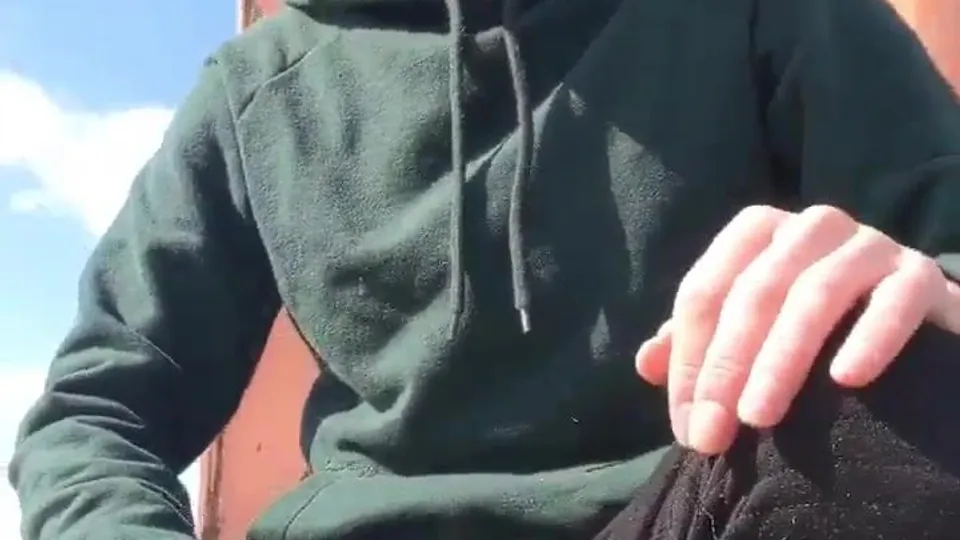 Twink Masturbates on Construction Site