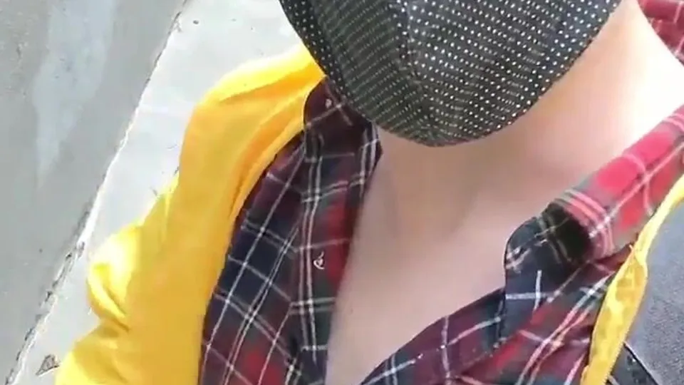 Public Masturbation: Twink's Basement Adventure