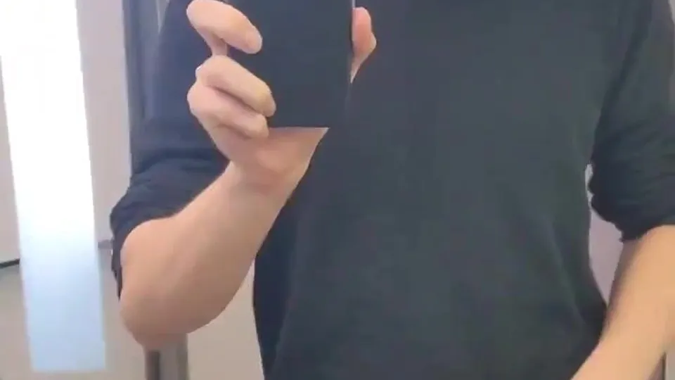 Public Masturbation: Twink in Train Toilet