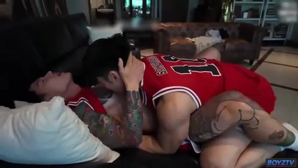Two Asian Basketball Hunks