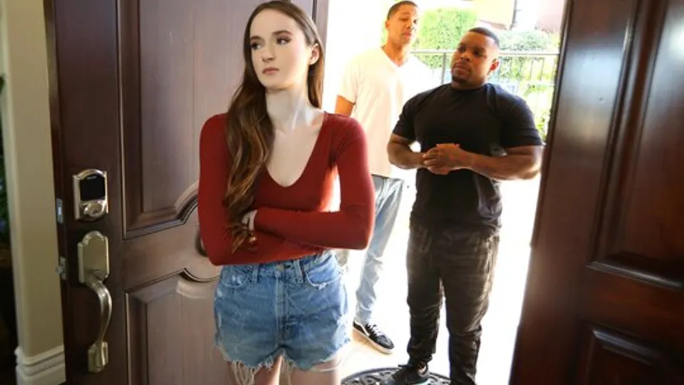 Two black men with big dicks gave pleasure to one chick